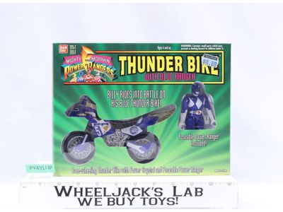Thunder Bike W/Blue Ranger MMPR Power Rangers 1994 Bandai Vehicle MOSB NEW