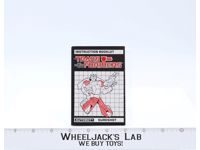 Sureshot Action Figure Instruction Manual Booklet 1987 Hasbro G1 Transformers