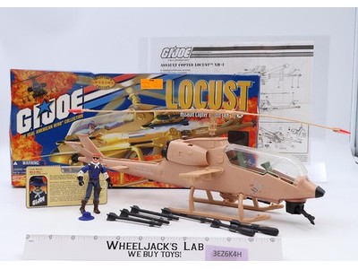 Locust XH-1 Assault Copter Complete GI Joe 2000 Hasbro Action Figure Vehicle