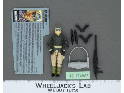 Rampart V1 100% Complete G.I. Joe 1990 Hasbro Vintage Action Figure