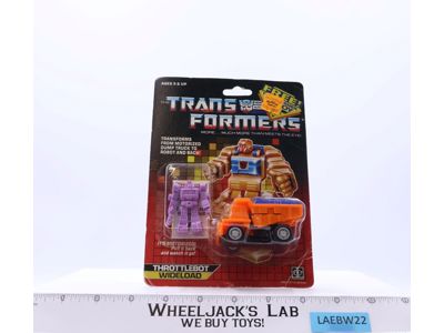 Wideload Throttlebot MOSC 1986 Vintage Hasbro G1 Transformers Action Figure