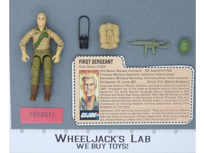 Duke V1 MAIL AWAY 100% Complete G.I. Joe 1983 Hasbro Vintage Action Figure