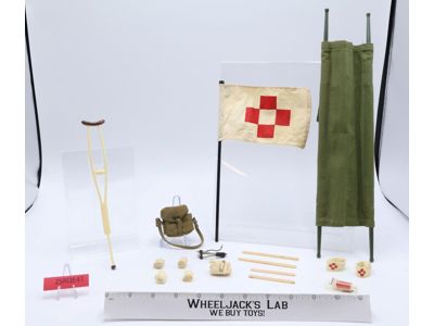 GI Joe Equipment Sets Marine Medic 1964 Vintage Hasbro 12" Accessory COMPLETE!