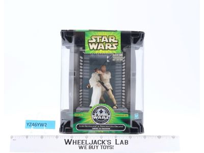 Luke Skywalker & Princess Leia Star Wars Silver Anniv. 2001 Hasbro NEW SEALED