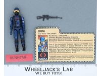 Cobra V1 Straight Arm 100% Complete G.I. Joe 1982 Hasbro Vintage Action Figure
