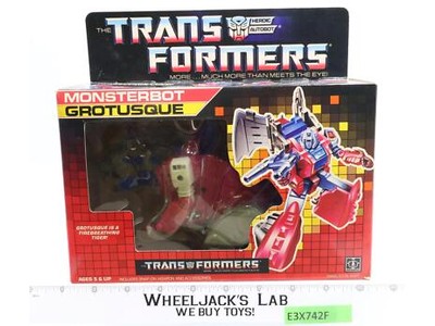 Grotusque W/Box & Insert 100% Complete WORKS 1987 Hasbro G1 Transformers MIB