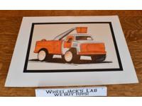 Lot of 5 Utility Truck Tonka INITIAL CONCEPT ART ILLUSTRATIONS SKETCHES