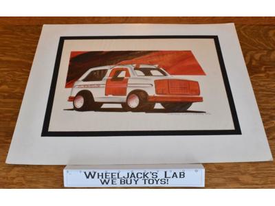 Lot of 5 Rescue Truck Preschool Tonka INITIAL CONCEPT ART ILLUSTRATIONS SKETCHES