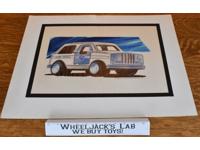 Lot of 3 US Mail Truck Tonka INITIAL CONCEPT ART ILLUSTRATIONS SKETCHES