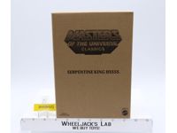 Serpentine King Hsss w/ Mailer MOSC NEW He-Man Classics MOTUC 2015 Mattel Action