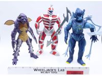 Lot of 3 Evil Space Aliens Mighty Morphin Power Rangers 1990's Bandai 8" Figures