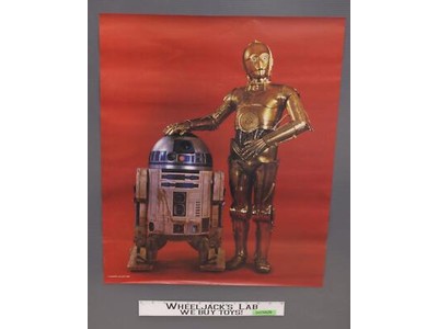 R2D2 & C3PO #2 Star Wars Poster 1980 18.5 X 23" Promotional RARE