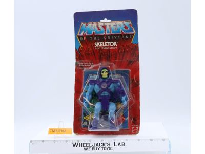 Skeletor 8-Back He-Man Masters of the Universe MOTU 1982 Mattel NEW MOSC SEALED