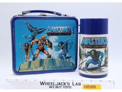 He-Man Masters of the Universe MOTU Aladdin 1983 Lunch Box W/ Thermos Mug
