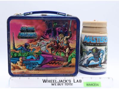 He-Man Masters of the Universe MOTU Aladdin 1983 Lunch Box W/ Thermos Mug