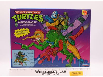 Needlenose 100% Complete Teenage Mutant Ninja Turtle TMNT 1990 Playmates Vehicle