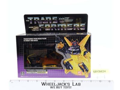 Ransack NEAR MINT MIB 100% Complete 1985 Vintage G1 Transformers Action Figure