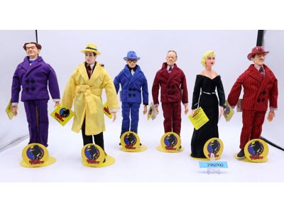 Lot of 6 Dick Tracy Disney Applause 1990 9" Dolls NEW W/ Tags