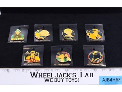 Lot of 7 Dick Tracy Lapel Pins Pinbacks 1990s Disney Vintage