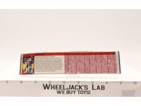 Wheeljack Action Figure Tech Spec 1985 Vintage Hasbro G1 Transformers