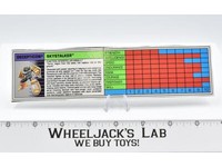 Skystalker Action Figure Tech Spec 1989 Vintage Hasbro G1 Transformers