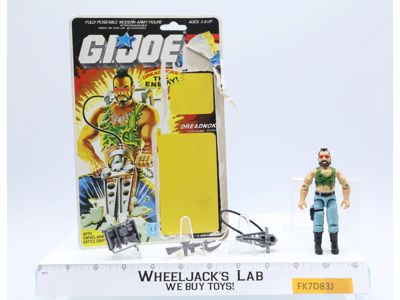 Ripper V1 100% Complete 36 Cardback 1985 G.I. Joe Hasbro Vintage Action Figure
