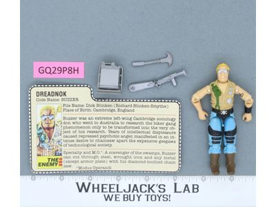 Buzzer V1 100% Complete G.I. Joe 1985 Hasbro Vintage Action Figure