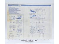 Tiger Paw 1988 ORIGINAL Instructions / Blueprints G.I. Joe Hasbro Action Figure