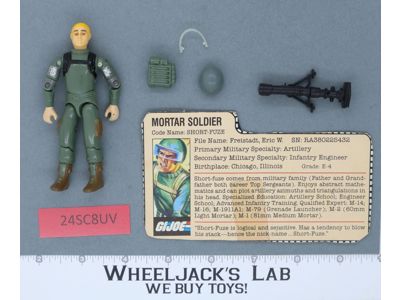 Short-Fuze V1.5 Swivel Arms 100% Complete G.I. Joe 1983 Hasbro Vintage Figure