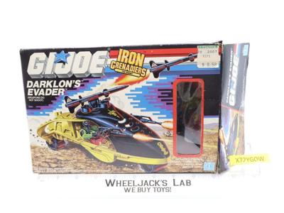Darklon's Evader W/Driver 100% Complete W/Box GI Joe 1989 Hasbro Vintage