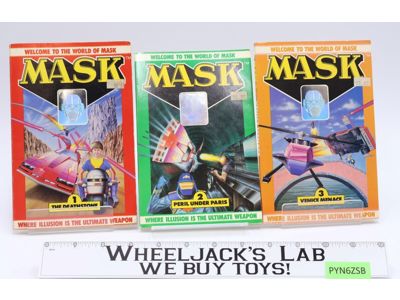 Lot of Welcome to the World of MASK M.A.S.K. Novels 1986 Knight Books Kenner