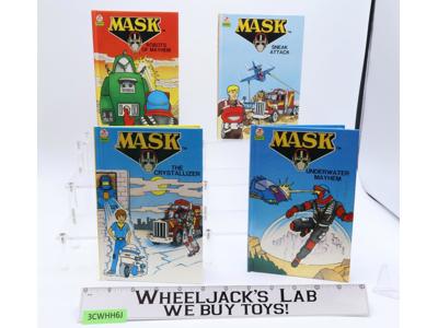 Lot of 4 MASK M.A.S.K. Kenner Little Owl Picture Books 1986 World Int Publishing