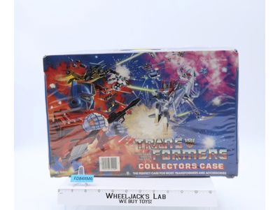 Vinyl Collectors Case W/Tray 1984 Tara Toy Corp. G1 Transformers Vintage