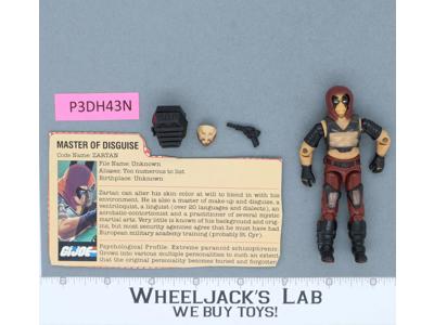 Zartan V1 100% Complete G.I. Joe 1984 Hasbro Vintage Action Figure