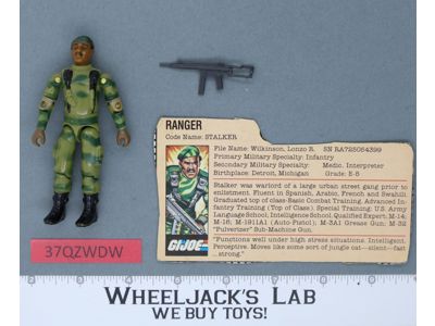 Stalker V1.5 Swivel Arm 100% Complete G.I. Joe 1983 Hasbro Vintage Action Figure