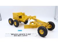 Yellow Motor Grader Pressed Steel Doepke Adams 1950s Vintage Toy Tractor