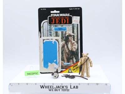 Logray Ewok 100% Complete 65 Back-C Star Wars ROTJ 1983 Kenner Figure NO REPRO