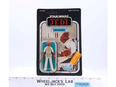 Admiral Ackbar 65 Back-A Star Wars ROTJ 1983 Kenner Figure NEW MOSC SEALED