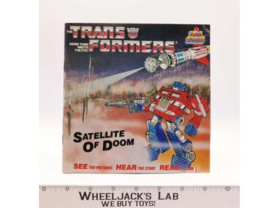 Transformers Satellite of Doom Book & Vinyl Record Kid Stuff 1985 Vintage