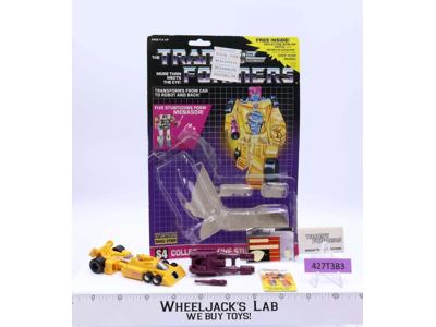 Drag Strip 100% Complete W/CARDBACK & BUBBLE 1986 G1 Transformers Vintage