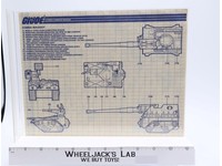 Cobra Maggot 1987 ORIGINAL Instructions Blueprints G.I. Joe Hasbro Action Figure