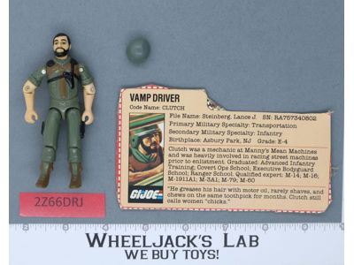 Clutch V1.5 Swivel Arms 100% Complete G.I. Joe 1983 Hasbro Vintage Action Figure