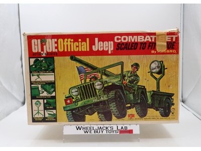 Official Jeep Combat 7000 w/ Trailer & Accessories 12" G.I. Joe Vehicle Vintage