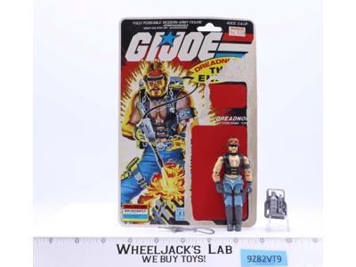 Torch 100% Complete W/Card GI Joe 1985 Hasbro Vintage Action Figure