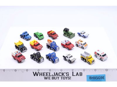 Lot of 16 First Responder Vehicles & Semis Micro Machines 1988-89 Galoob
