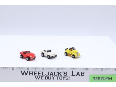 Lot of 3 Deluxe Collection VI Micro Machines Cars 1988 Galoob Vintage
