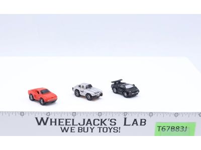 Lot of 3 Deluxe Collection I 2 Micro Machines Cars 1988 Galoob Vintage