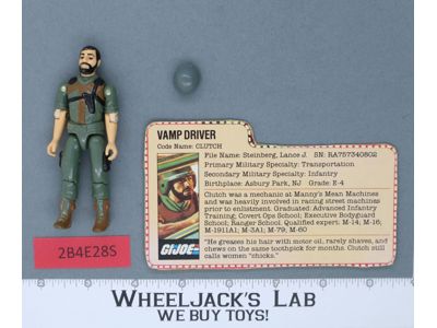 Clutch V1 Straight Arm 100% Complete G.I. Joe 1982 Hasbro Vintage Action Figure