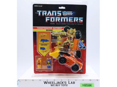 Scoop G1 Transformers Targetmaster 1987 Hasbro Action Figure NEW MOSC SEALED