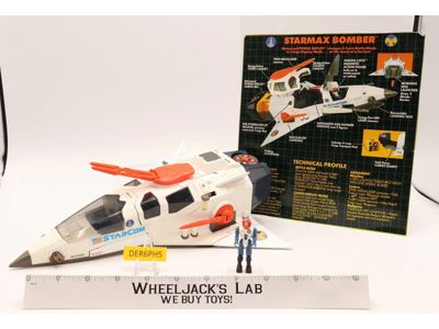Starmax Bomber W/Bench Troop Carrier Starcom 1986 Coleco Action Figure Vehicle